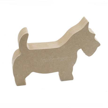 Freestanding Scottish Terrier Dog Shape - Laserworksuk