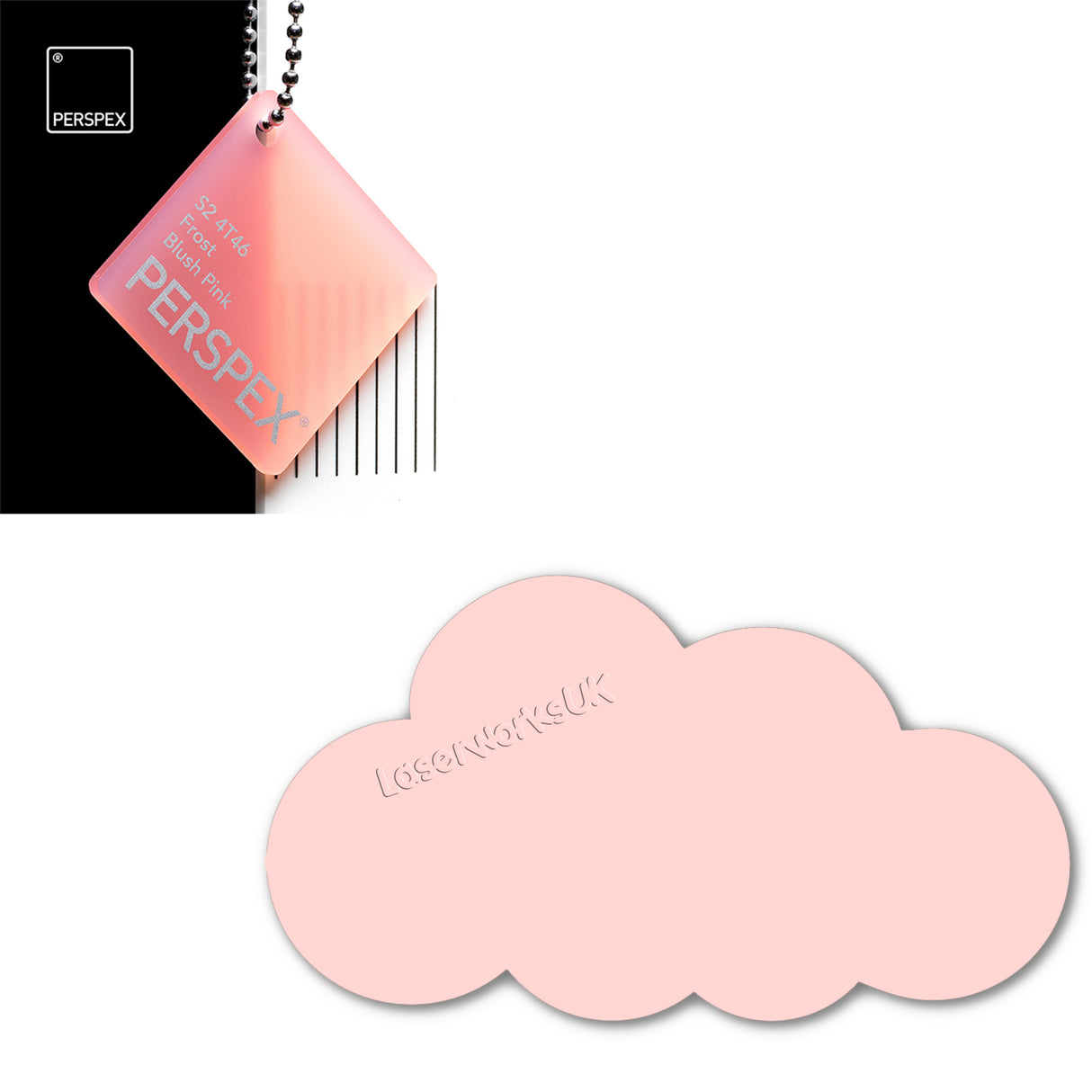 Acrylic Clouds - Nursery Blanks (20cm Pack of 2) - Laserworksuk