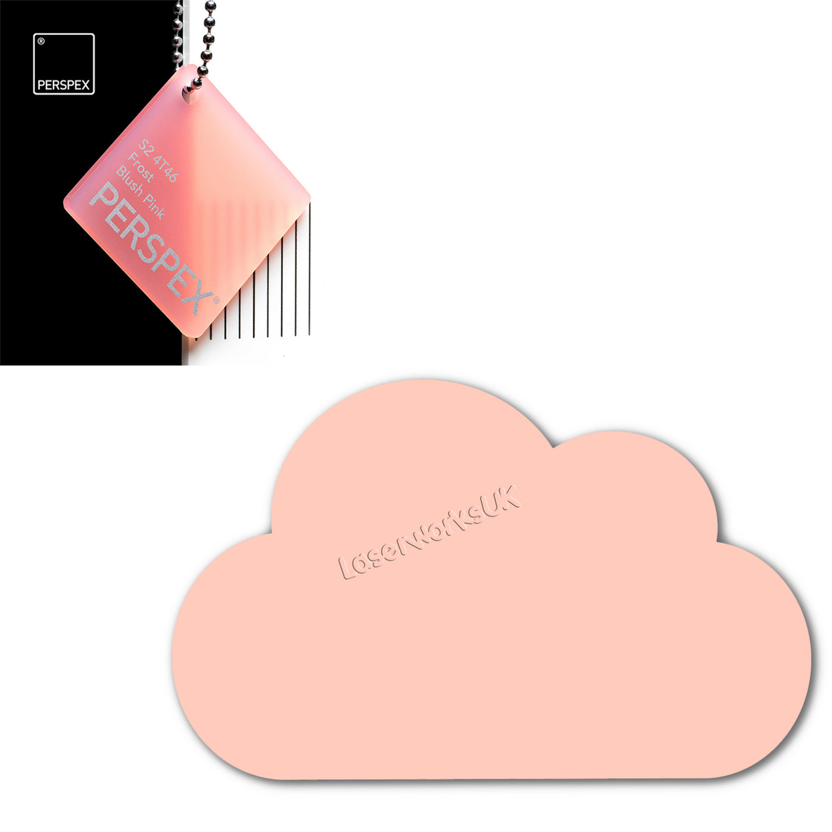 Cast Acrylic Cloud Shapes - Nursery Blanks (10cm Pack of 5) - Laserworksuk