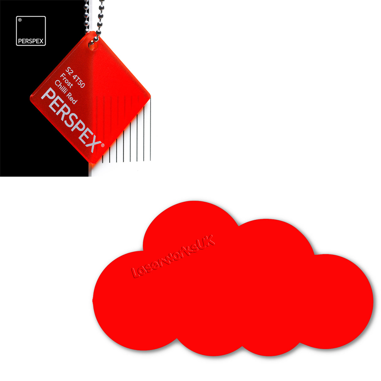 Acrylic Clouds - Nursery Blanks (20cm Pack of 2) - Laserworksuk