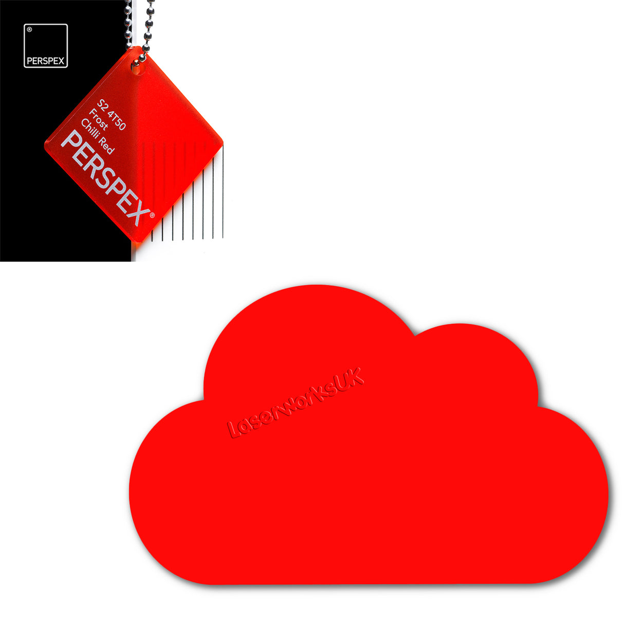 Cast Acrylic Cloud Shapes - Nursery Blanks (10cm Pack of 5) - Laserworksuk