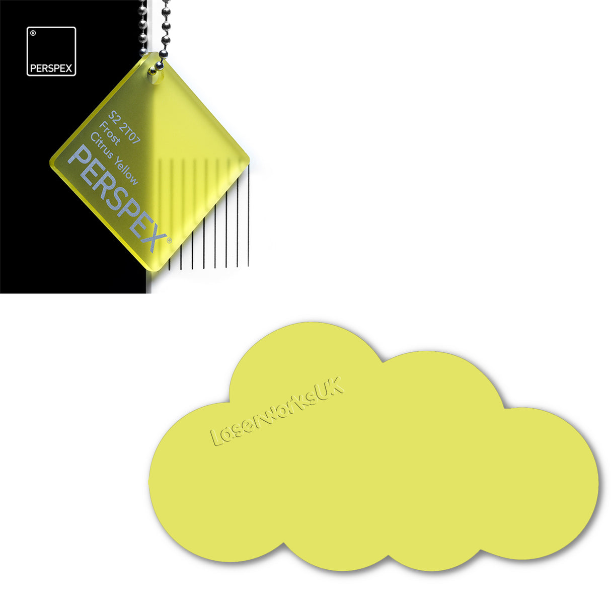 Acrylic Clouds - Nursery Blanks (20cm Pack of 2) - Laserworksuk