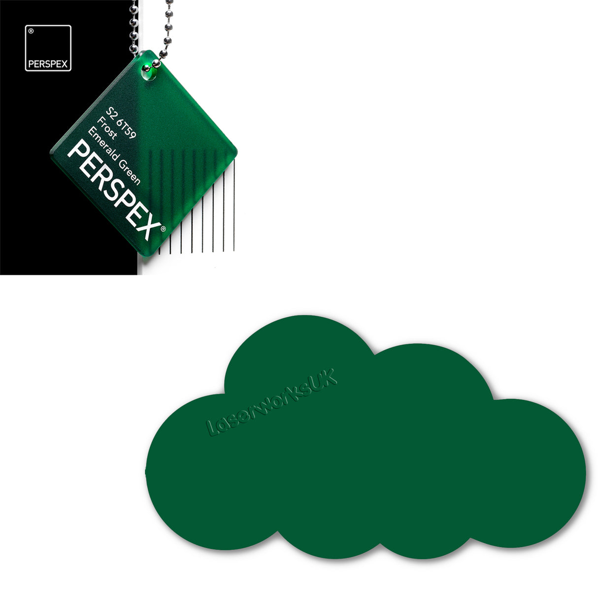 Acrylic Clouds - Nursery Blanks (20cm Pack of 2) - Laserworksuk