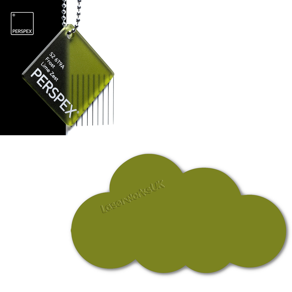 Acrylic Clouds - Nursery Blanks (20cm Pack of 2) - Laserworksuk