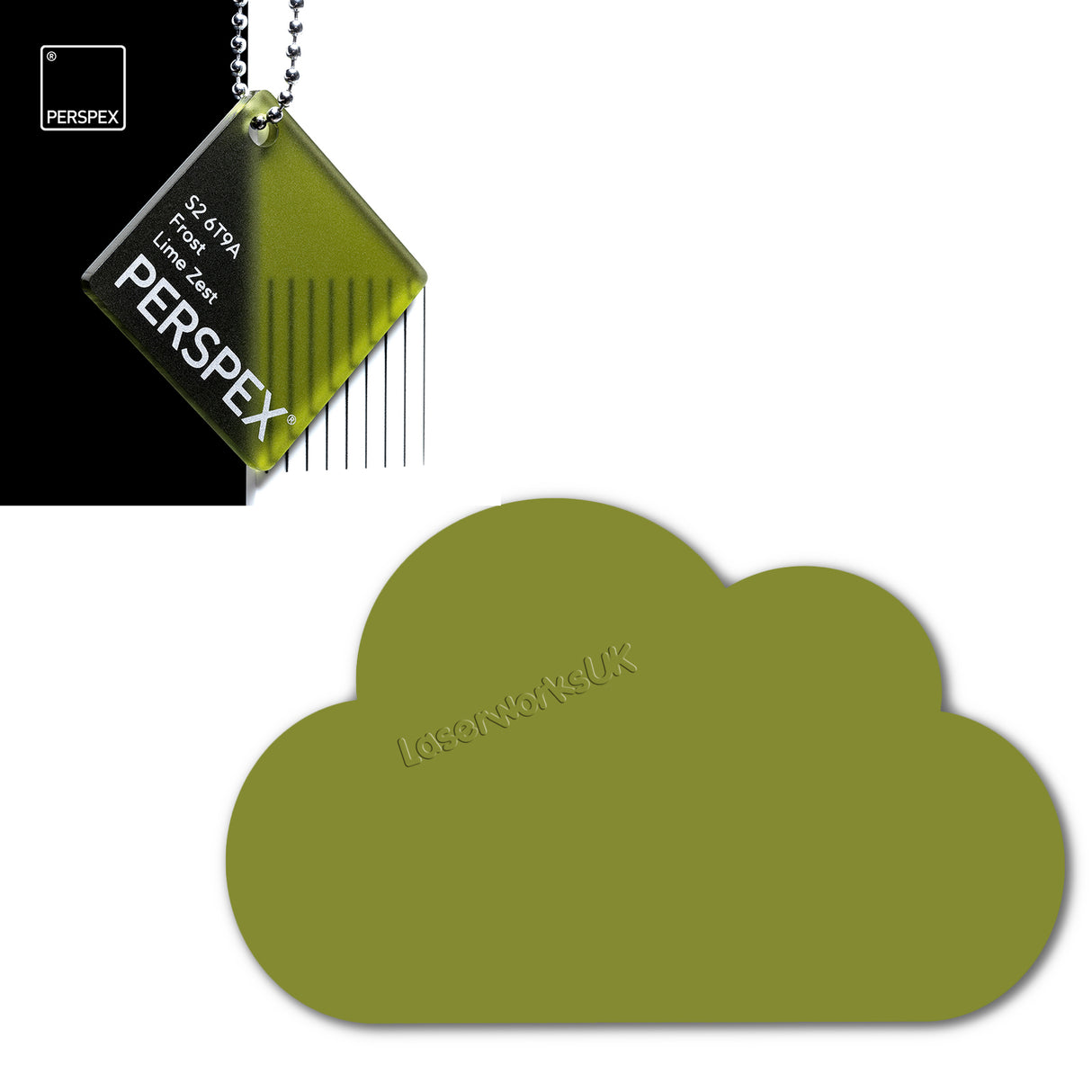 Cast Acrylic Cloud Shapes - Nursery Blanks (10cm Pack of 5) - Laserworksuk