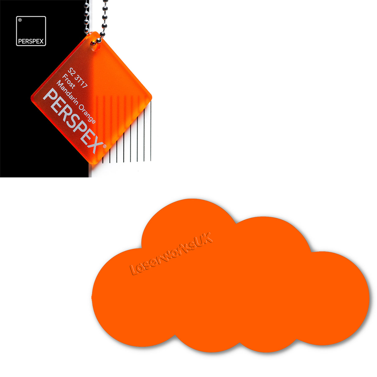 Acrylic Clouds - Nursery Blanks (20cm Pack of 2) - Laserworksuk