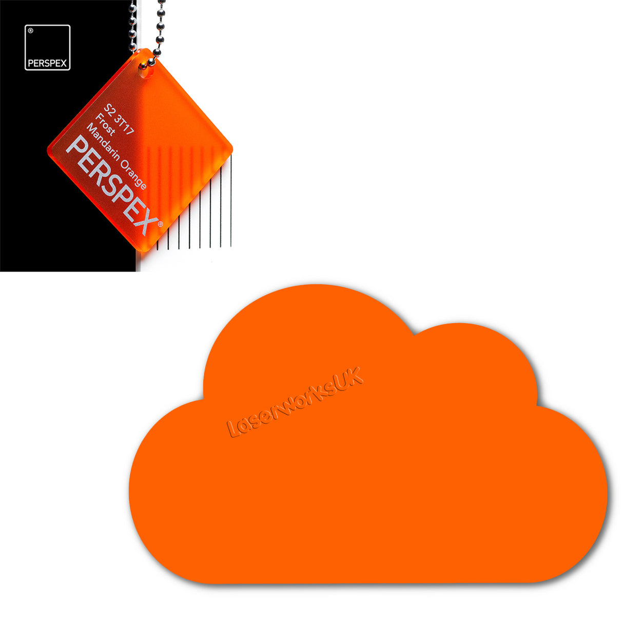 Cast Acrylic Cloud Shapes - Nursery Blanks (10cm Pack of 5) - Laserworksuk