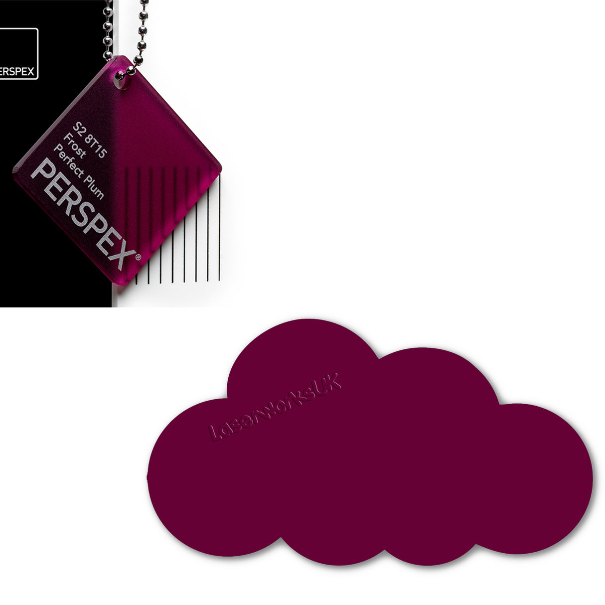 Acrylic Clouds - Nursery Blanks (20cm Pack of 2) - Laserworksuk