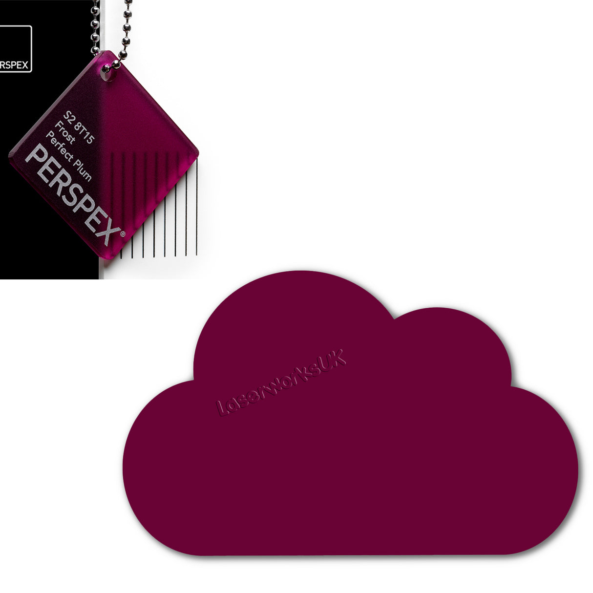 Cast Acrylic Cloud Shapes - Nursery Blanks (10cm Pack of 5) - Laserworksuk