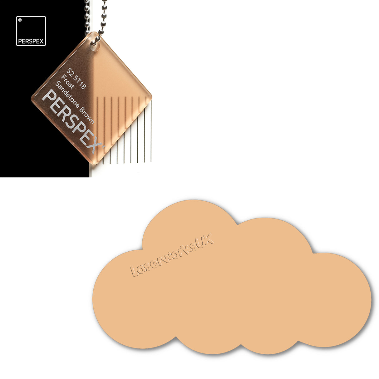 Acrylic Clouds - Nursery Blanks (20cm Pack of 2) - Laserworksuk