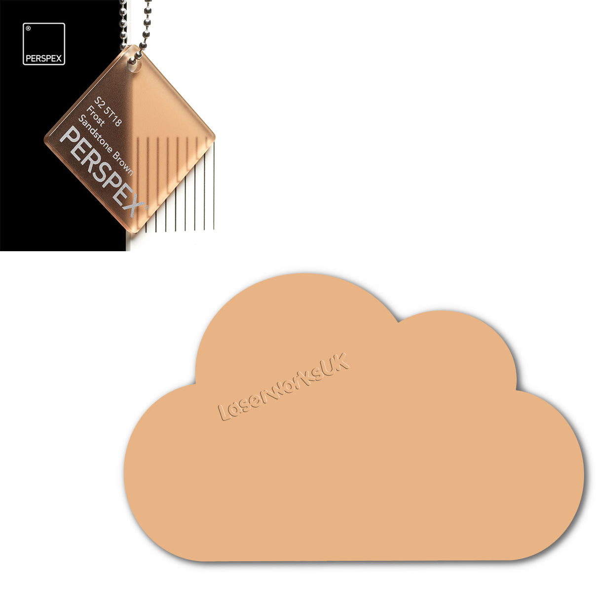 Cast Acrylic Cloud Shapes - Nursery Blanks (10cm Pack of 5) - Laserworksuk