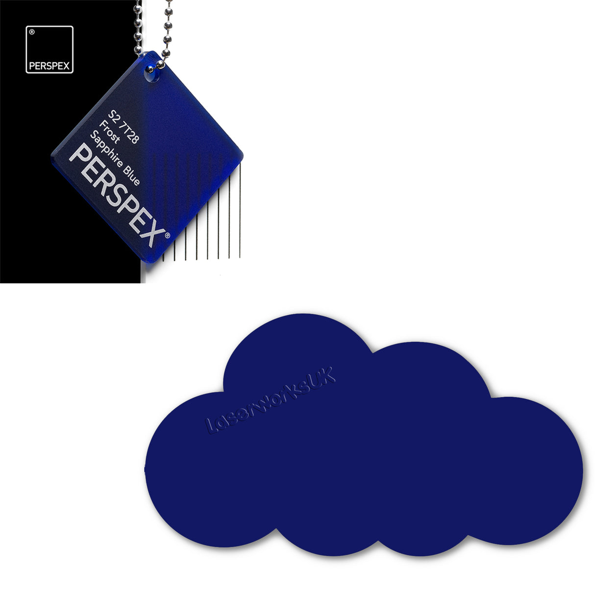 Acrylic Clouds - Nursery Blanks (20cm Pack of 2) - Laserworksuk