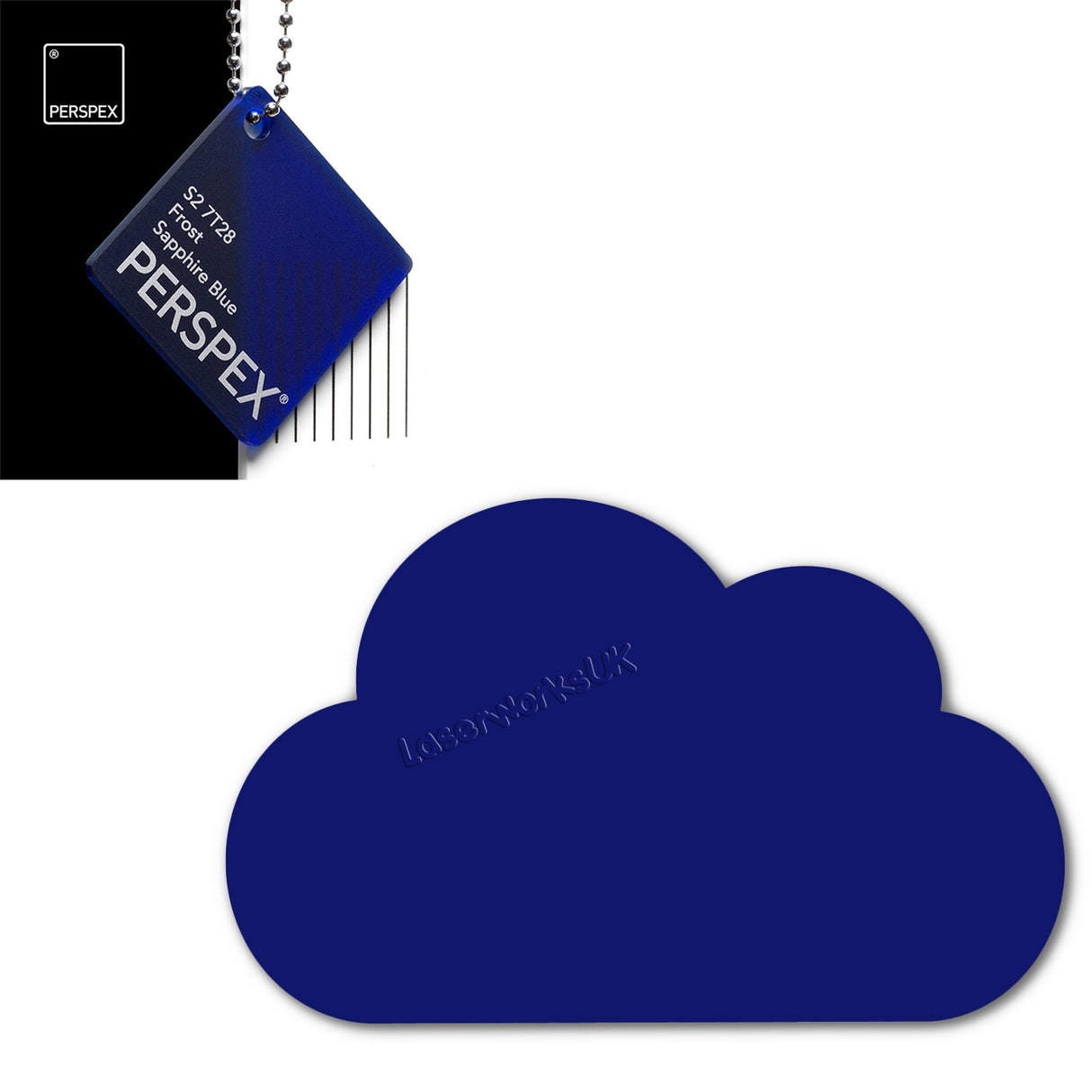 Cast Acrylic Cloud Shapes - Nursery Blanks (10cm Pack of 5) - Laserworksuk