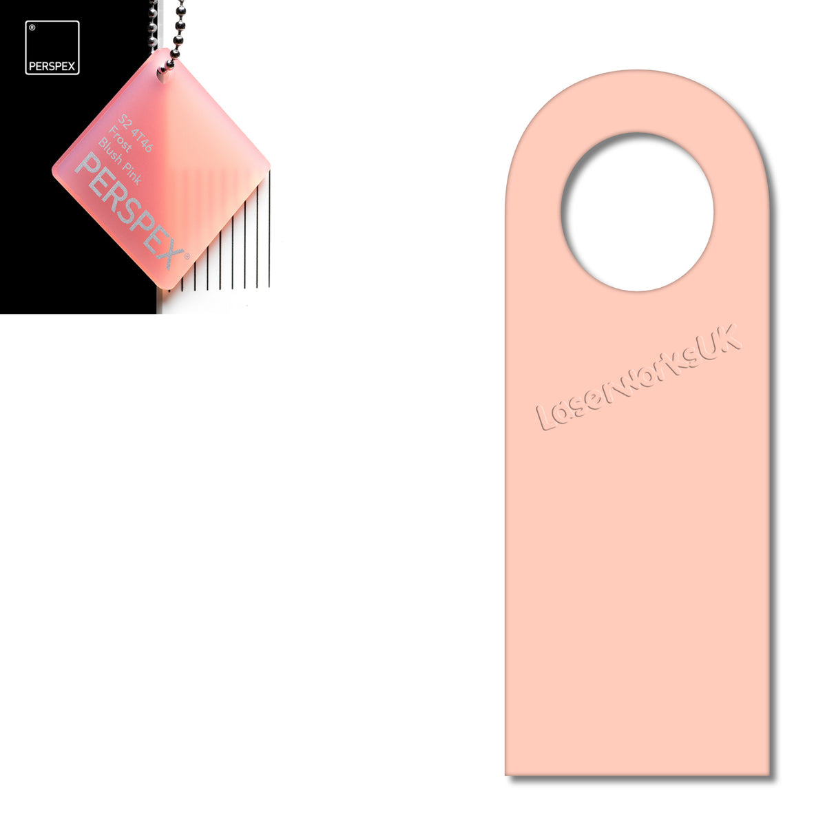 Acrylic Door Hanger Blanks - Style 5 - Laserworksuk