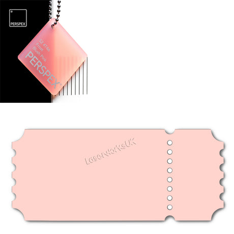 Acrylic Vintage Ticket Blanks - Laserworksuk