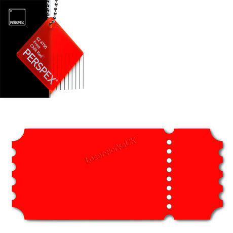 Acrylic Vintage Ticket Blanks - Laserworksuk