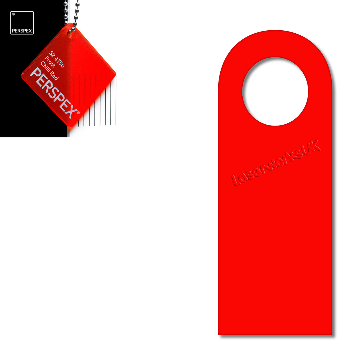 Acrylic Door Hanger Blanks - Style 5 - Laserworksuk