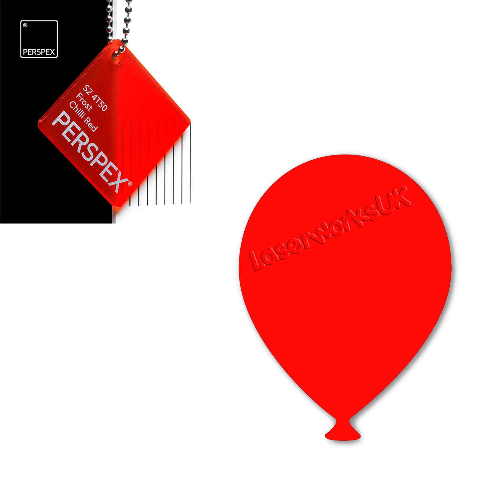 Acrylic Balloons - Party Balloon Blanks (12cm Pack of 5) - Laserworksuk
