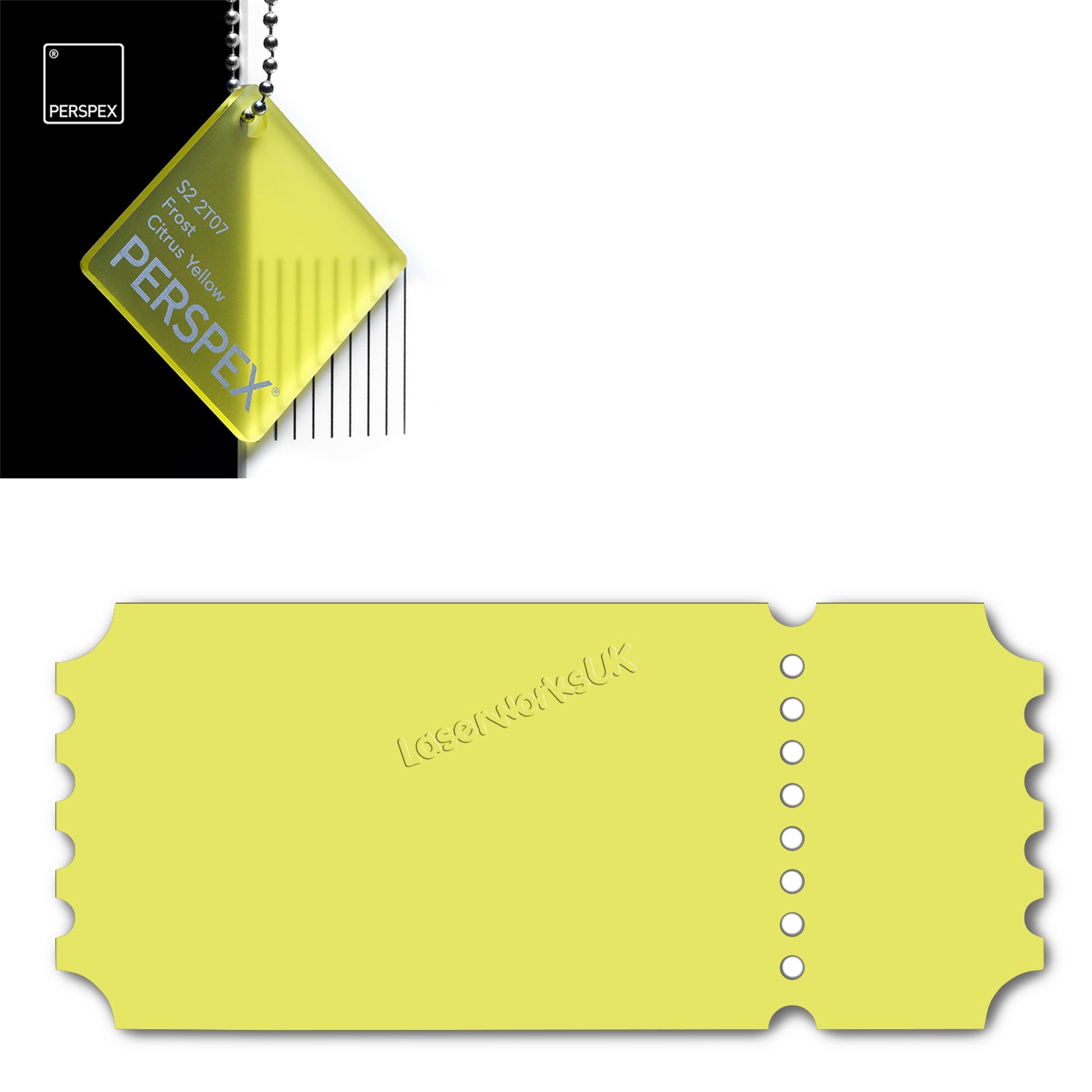 Acrylic Vintage Ticket Blanks - Laserworksuk