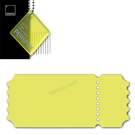 Acrylic Vintage Ticket Blanks - Laserworksuk