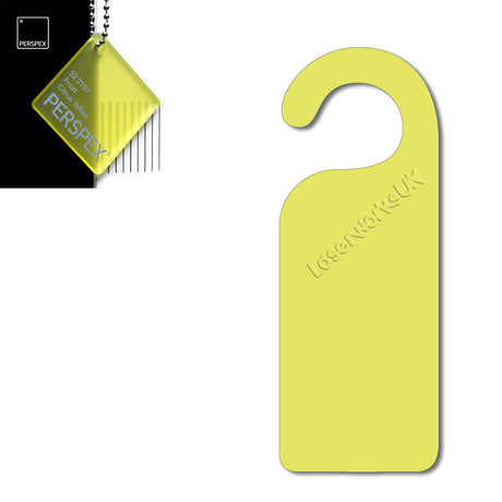 Acrylic Door Hanger Blanks - Style 1 - Laserworksuk