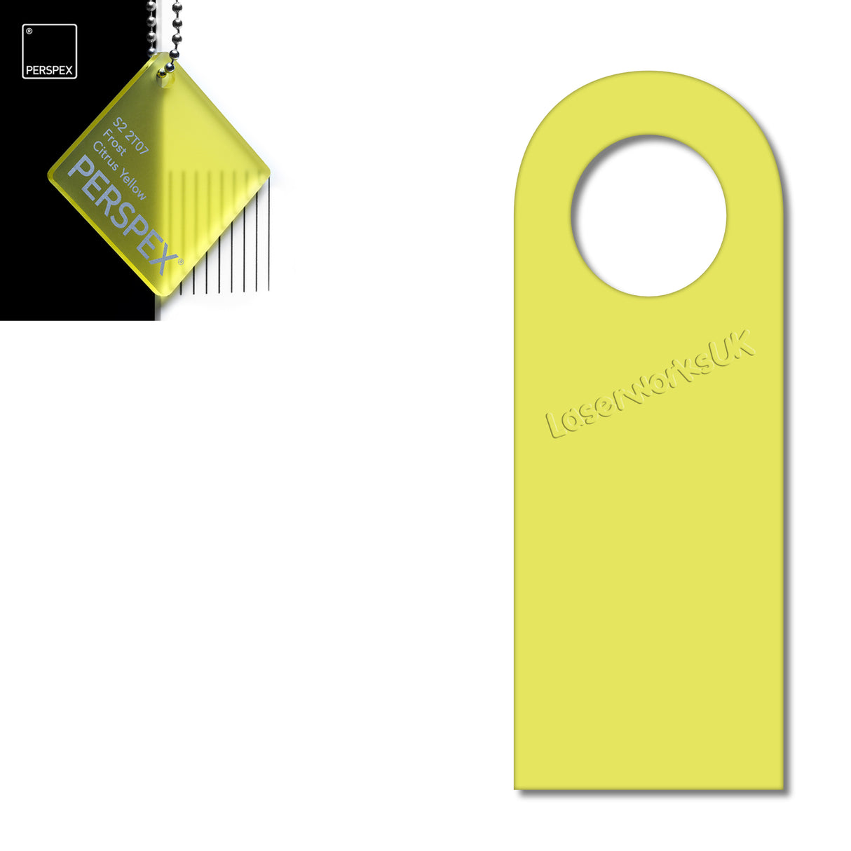 Acrylic Door Hanger Blanks - Style 5 - Laserworksuk