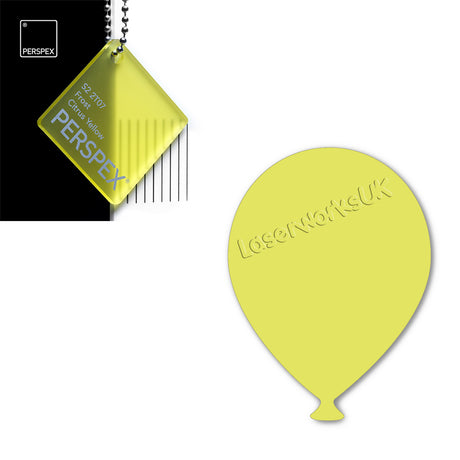 Acrylic Balloons - Party Balloon Blanks (12cm Pack of 5) - Laserworksuk