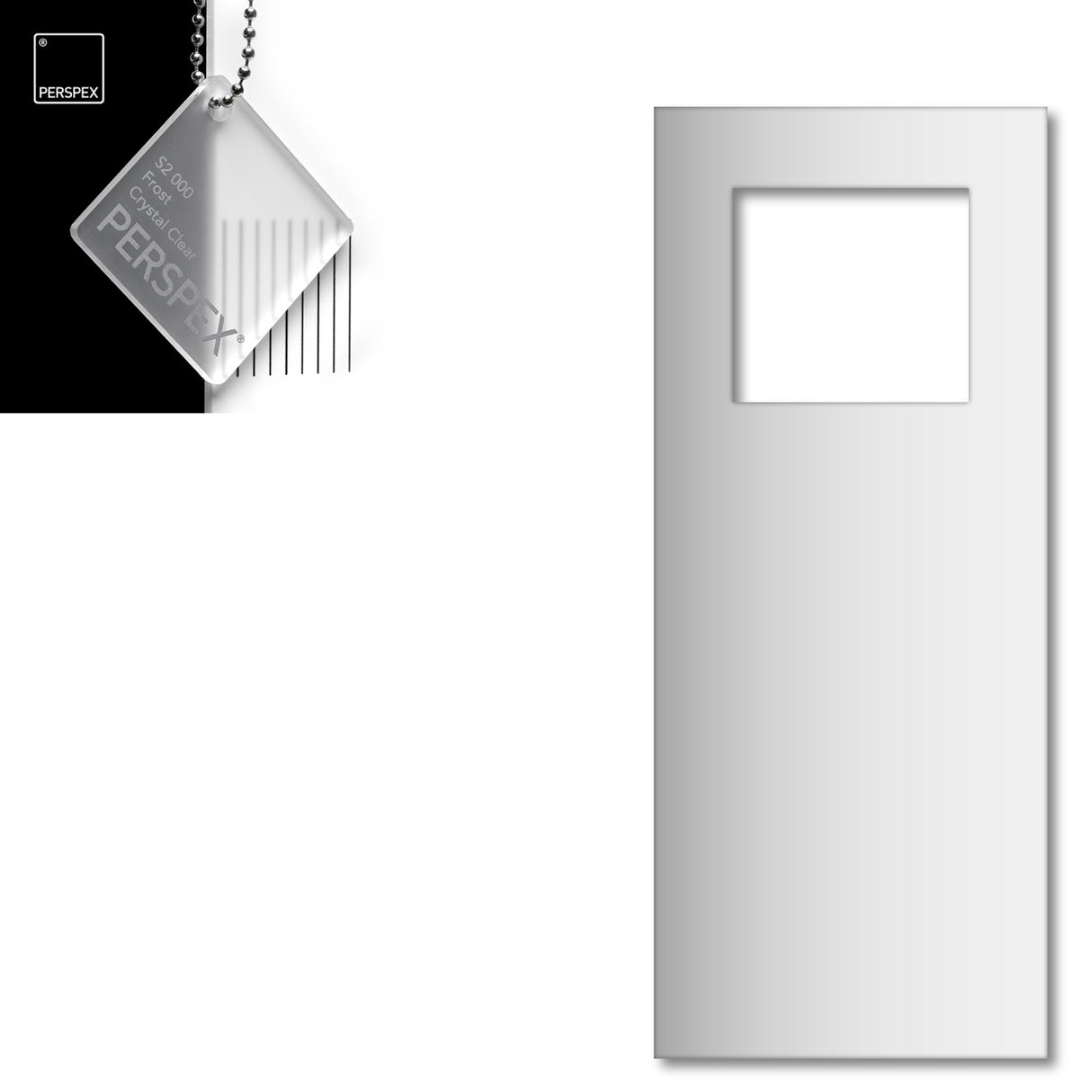 Acrylic Door Hanger Blanks - Style 6 - Laserworksuk