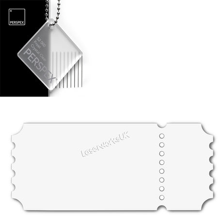 Acrylic Vintage Ticket Blanks - Laserworksuk