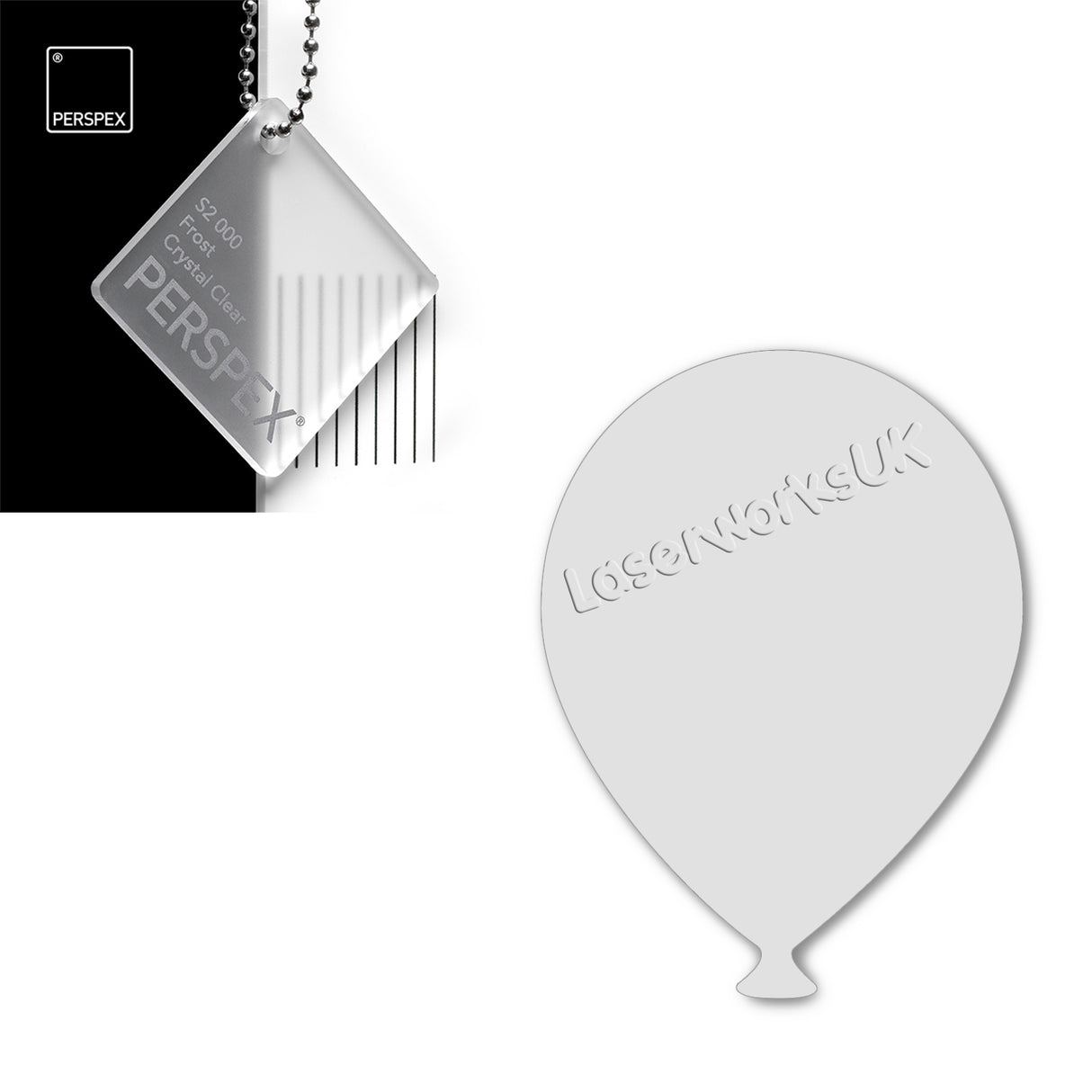 Acrylic Balloons - Party Balloon Blanks (3cm Pack of 18) - Laserworksuk