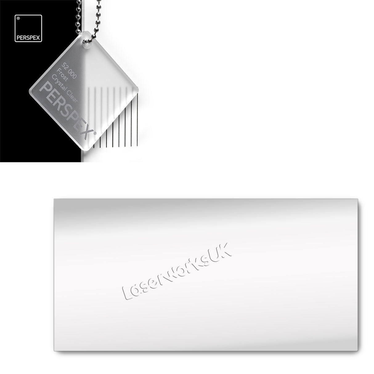 Acrylic Rectangle blanks (12cm x 7cm Pack of 5) - Laserworksuk