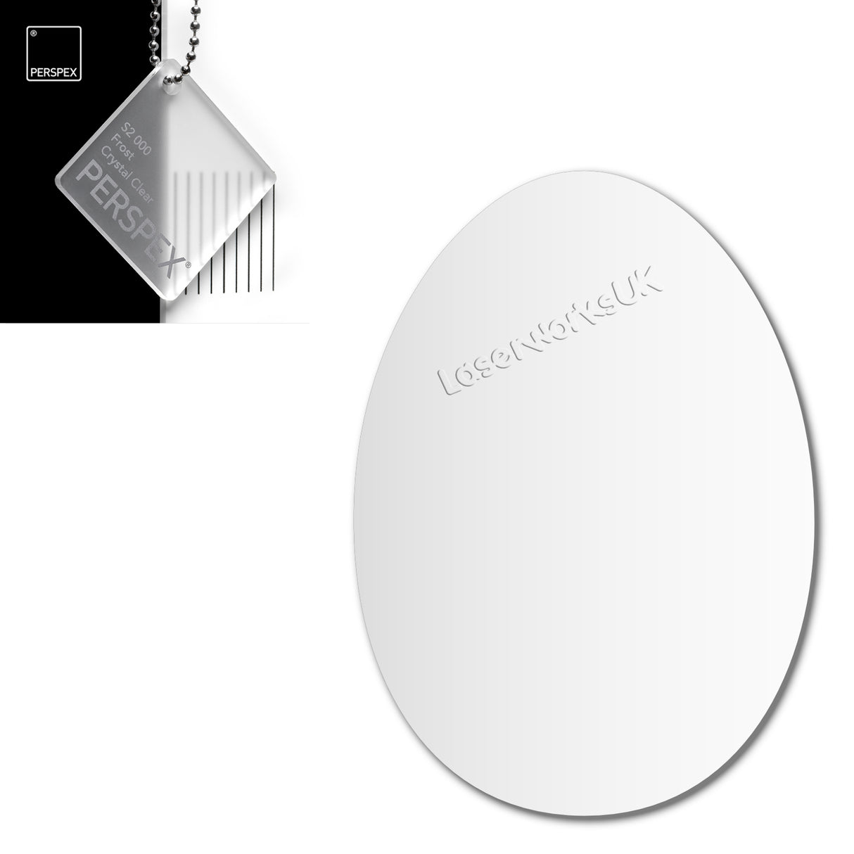 Acrylic Easter Egg Blanks (8cm Pack of 6) - Laserworksuk