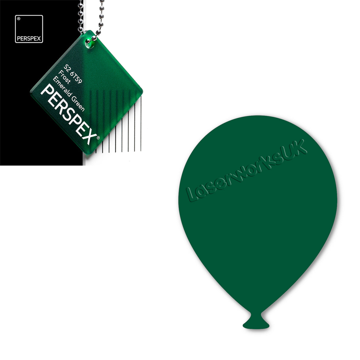 Acrylic Balloons - Party Balloon Blanks (12cm Pack of 5) - Laserworksuk