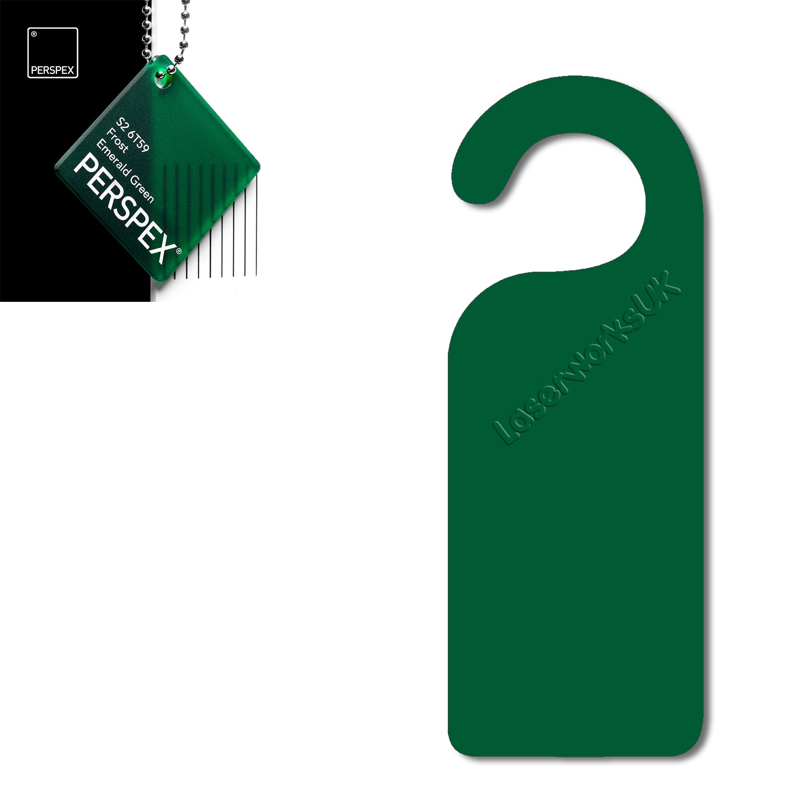 Acrylic Door Hanger Blanks - Style 1 - Laserworksuk