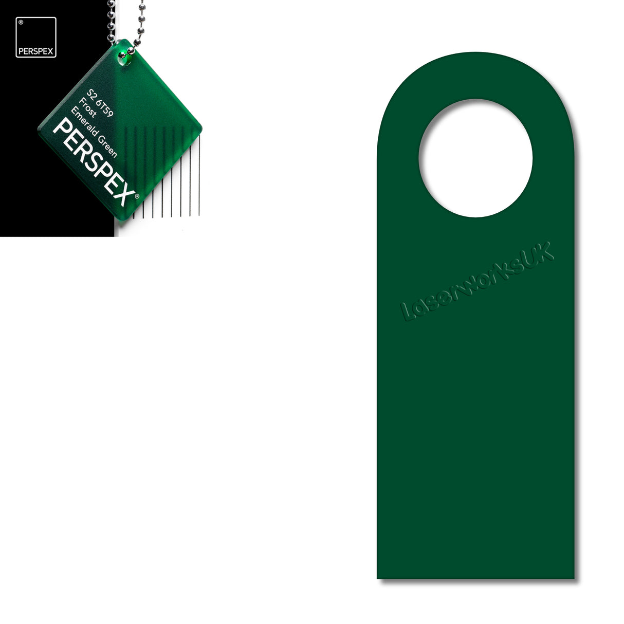 Acrylic Door Hanger Blanks - Style 5 - Laserworksuk