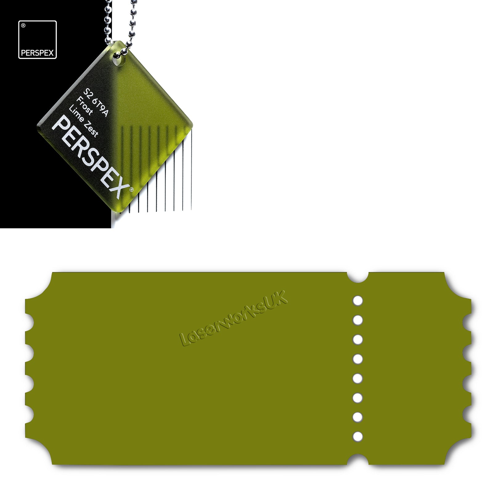 Acrylic Vintage Ticket Blanks - Laserworksuk