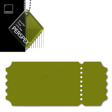 Acrylic Vintage Ticket Blanks - Laserworksuk