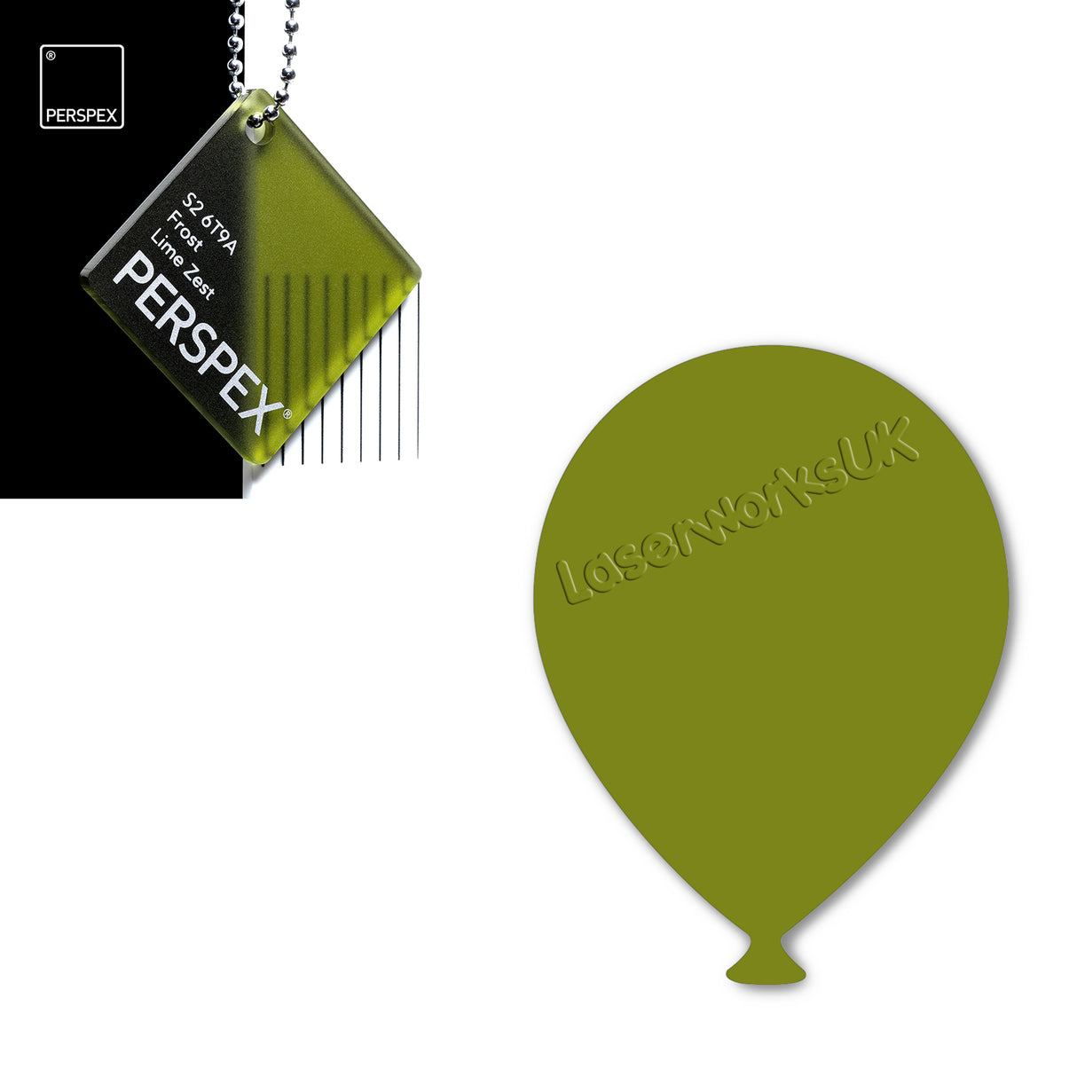 Acrylic Balloons - Party Balloon Blanks (12cm Pack of 5) - Laserworksuk