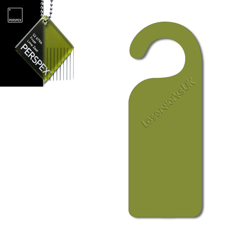 Acrylic Door Hanger Blanks - Style 1 - Laserworksuk
