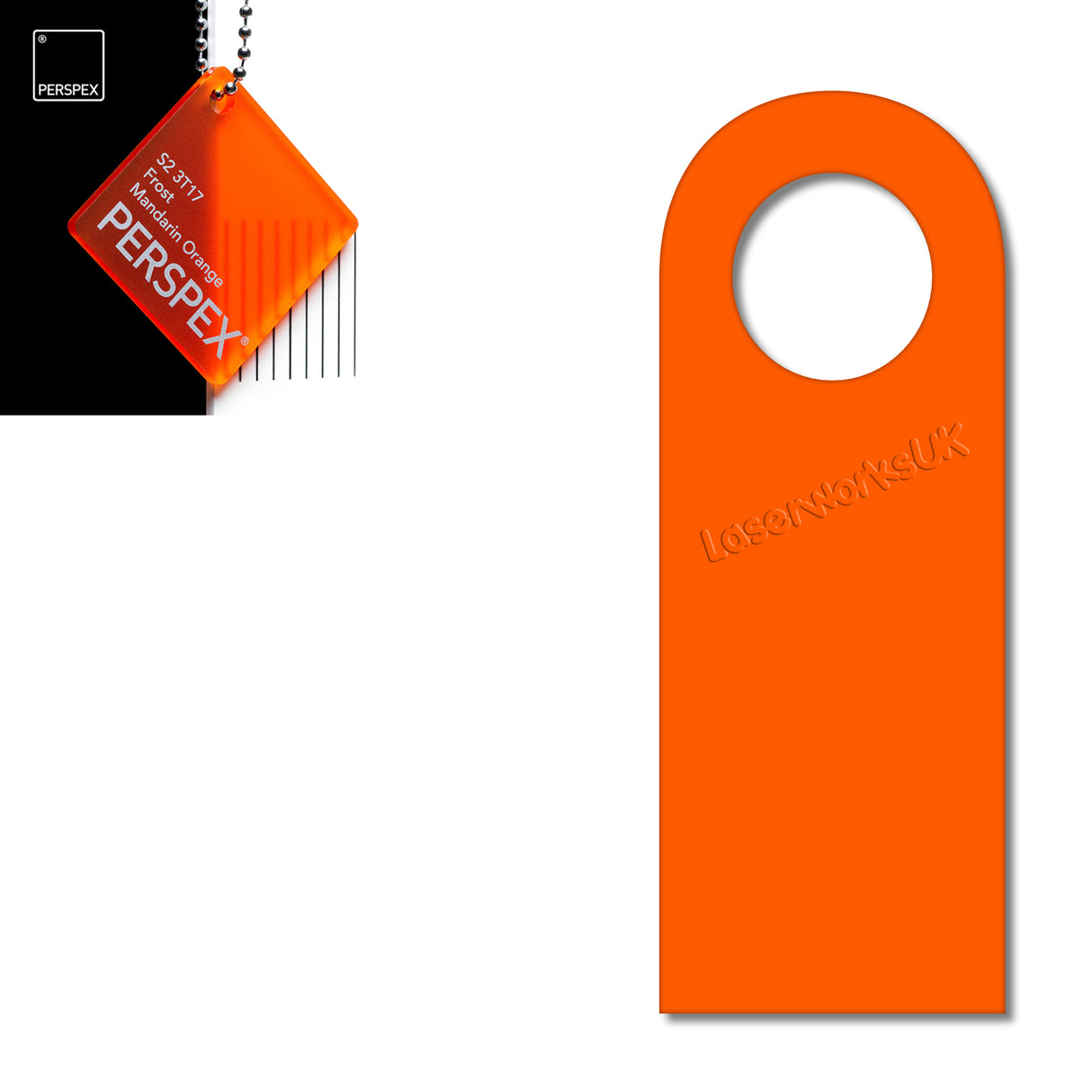 Acrylic Door Hanger Blanks - Style 5 - Laserworksuk