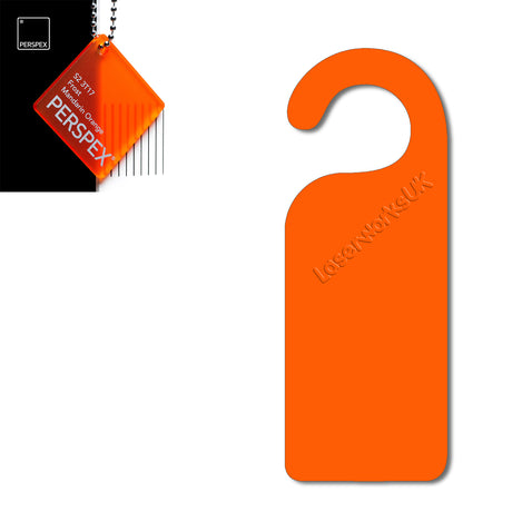 Acrylic Door Hanger Blanks - Style 1 - Laserworksuk