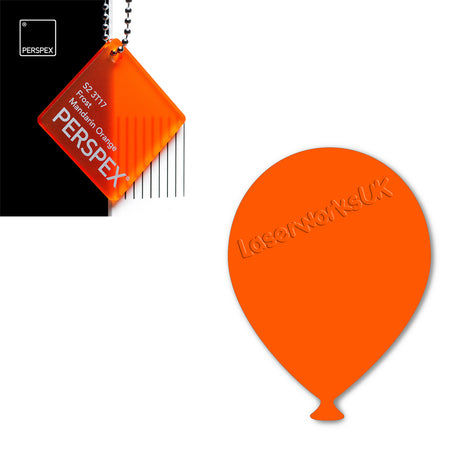 Acrylic Balloons - Party Balloon Blanks (12cm Pack of 5) - Laserworksuk