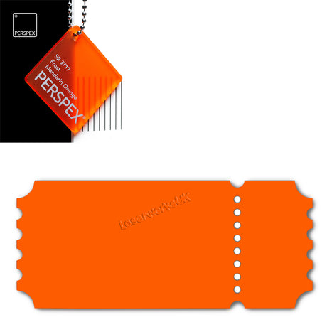 Acrylic Vintage Ticket Blanks - Laserworksuk