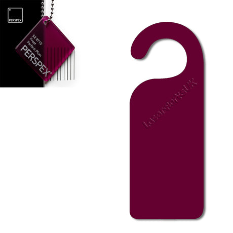 Acrylic Door Hanger Blanks - Style 1 - Laserworksuk