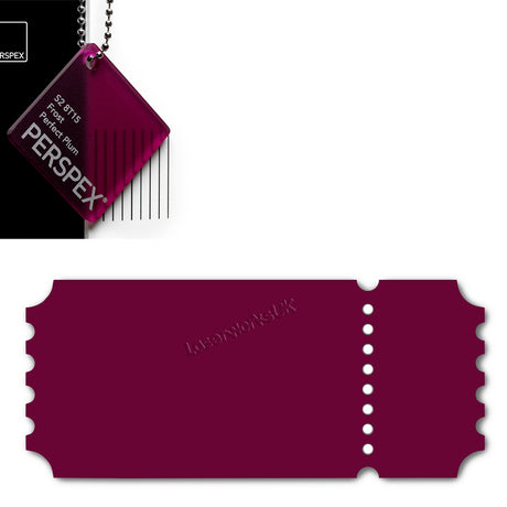 Acrylic Vintage Ticket Blanks - Laserworksuk