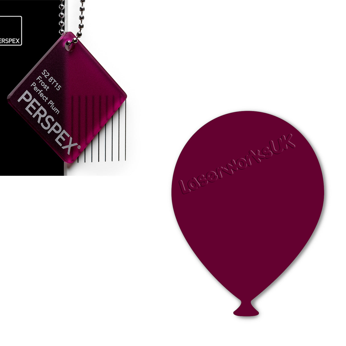 Acrylic Balloons - Party Balloon Blanks (12cm Pack of 5) - Laserworksuk