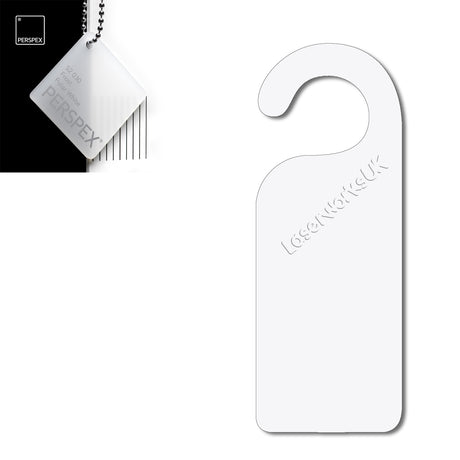 Acrylic Door Hanger Blanks - Style 1 - Laserworksuk
