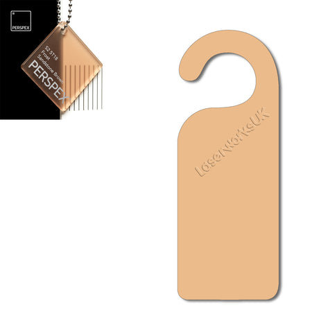 Acrylic Door Hanger Blanks - Style 1 - Laserworksuk