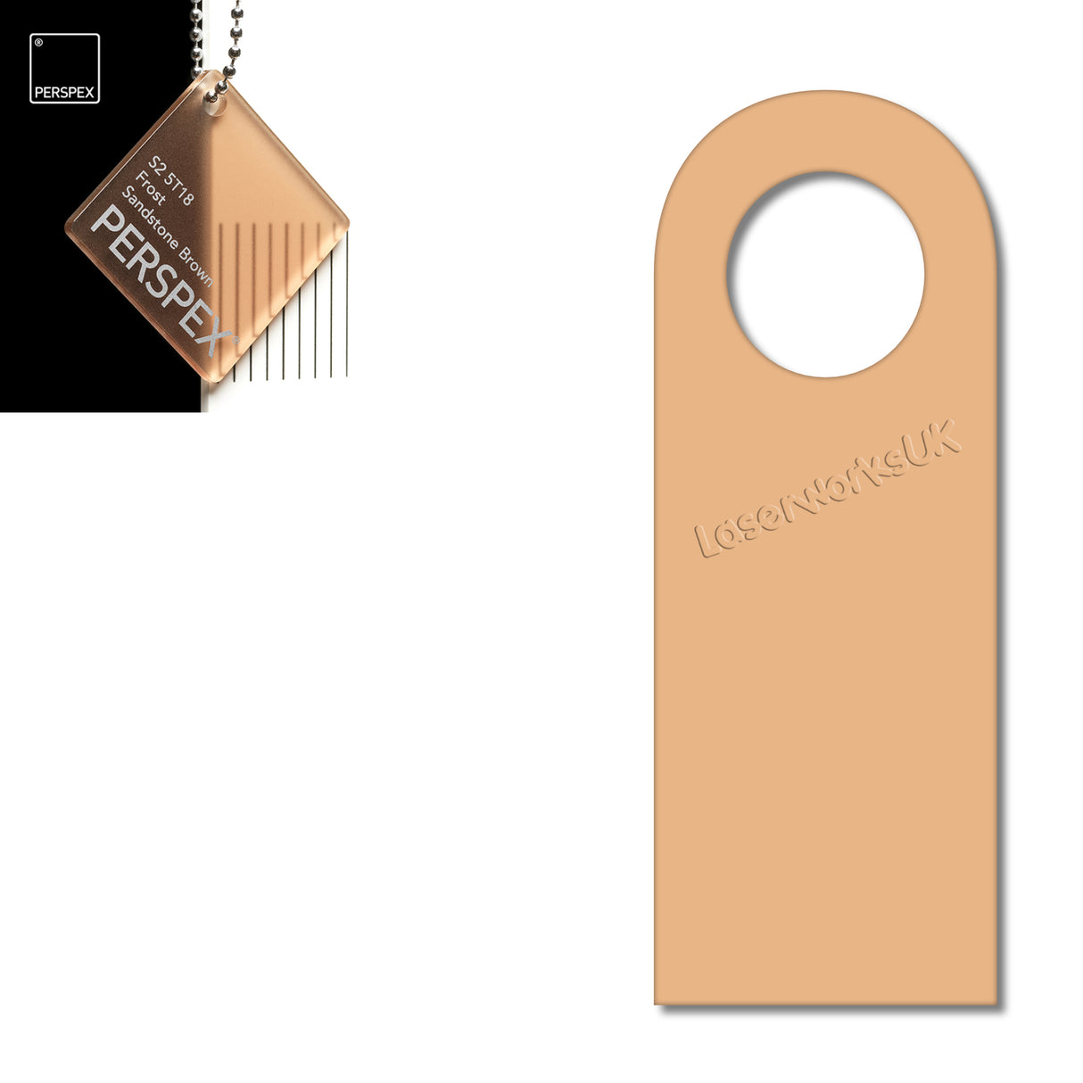 Acrylic Door Hanger Blanks - Style 5 - Laserworksuk