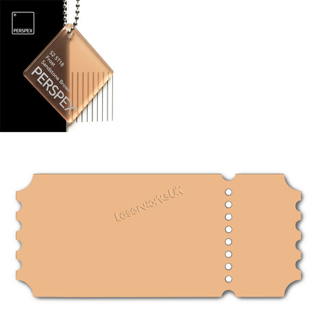 Acrylic Vintage Ticket Blanks - Laserworksuk